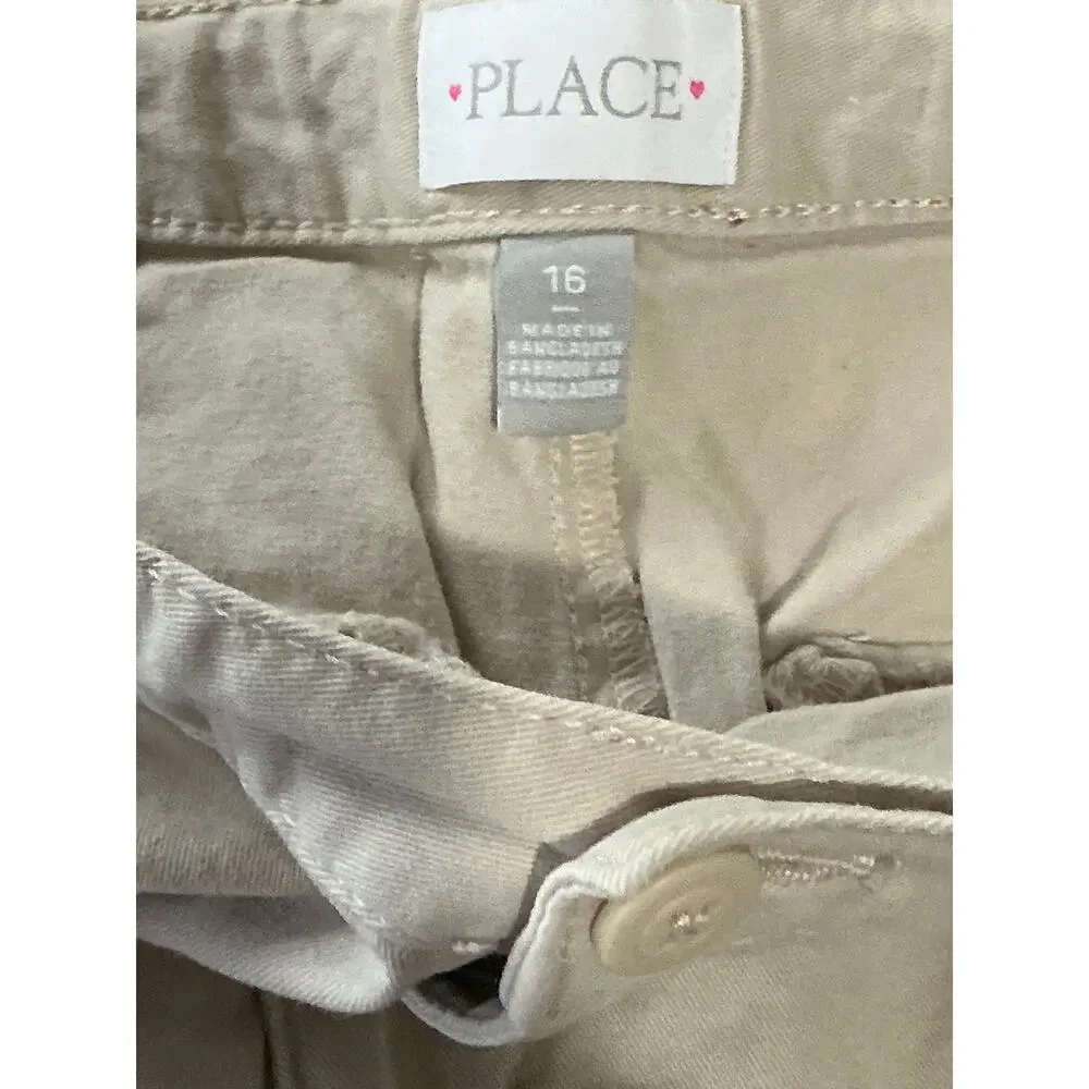 PLACE tan size 16 girls shorts